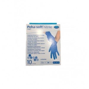 Guantes De Nitrilo Desechables - Peha-Soft Nitrile Fino (10 Unidades Talla Pequeña)