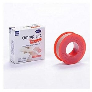 Esparadrapo Hipoalergico - Omniplast Tejido Resistente (1 Unidad 5 M X 1,25 Cm)