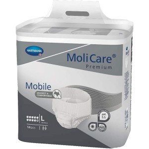 Absorbente Incontinencia Orina Ligera Con Slip - Molicare Premium Mobile 10D (14 Unidades Talla L)