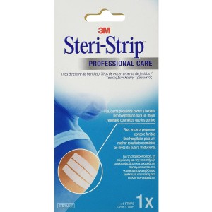  Nexcare Steri Strip Sutura Cutánea Esteril,12 mm x 100 mm 6 Tiras. - 3M