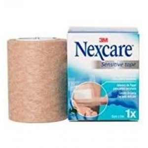 Esparadrapo Hipoalergico, Nexcare Sensitive Tape, 5 M x 5 cm Color Carne. - 3M 