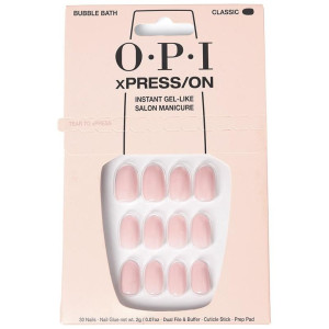 Opi Xpress/On Uñas Artificiales Tonos Icónicos Bubble Bath 30 U