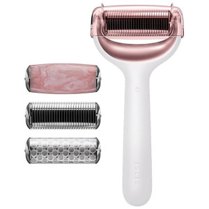 Smart App Guided Rodillo Facial Y Corporal Con Microagujas 9 En 1 Blanco 4 U