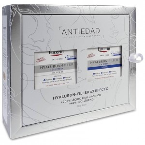 Pack Eucerin Hyaluron Filler Piel Seca Crema Día, 50 Ml + Crema Noche, 50 Ml