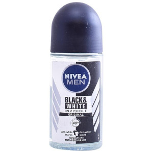 Men Black Y White Invisible Desodorante Roll-On 50 Ml