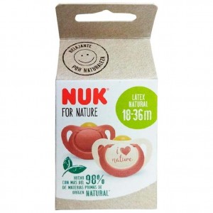 Nuk Chupete Latex Nature 18 - 36 Meses 2Uds