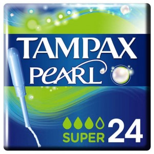 Tampax Pearl Tampon 100%Algodon (Super 24 U)