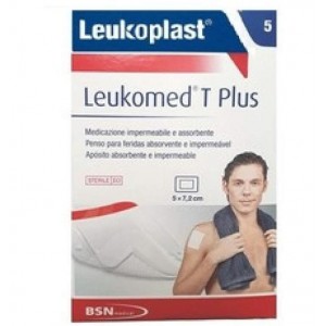Leukomed T Plus - Aposito Esteril Adh (5 Unidades 7,2 Cm X 5 Cm)