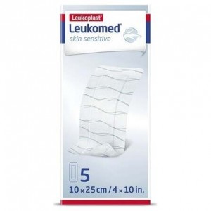 Leukomed T Plus Skin Sensitive Apósitos 10Cmx25Cm 5U
