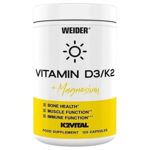 Weider Vitamin D3/K2 + Magnesium 120Caps