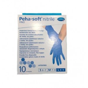 Guantes De Nitrilo Desechables - Peha-Soft Nitrile Fino (10 Unidades Talla Grande)