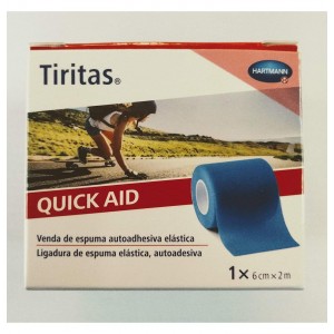 Tiritas Quick Aid - Aposito Adhesivo (Color Azul 6 Cm X 2 M 1 U)