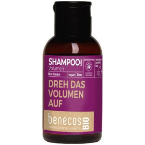 Benecos Champu Volumen Uva Mini Viaje Bio Vegan 50Ml