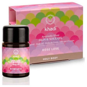 Khadi Aceite Elixir Ayurveda Rosa Regenerante 10Ml