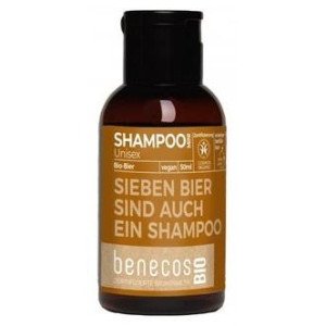 Benecos Champu Unisex Cerveza Mini Viaje Bio Vegan 50Ml