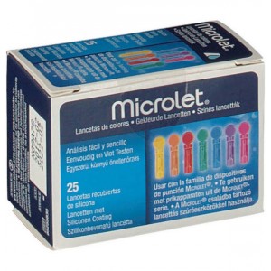 Microlet De Colores Lancetas (25 U)