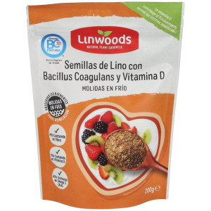 Semillas De Lino Molida Con Bacillus Y Vit D 200Gr