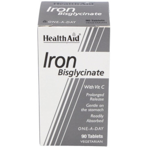 Hierro Bisglycinate Iron+Vit.C 90Comp. Health Aid