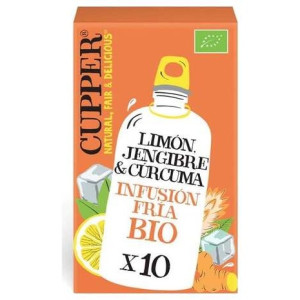 Limon-Jengibre-Curcuma Infusion Fria 10Bolsita Bio