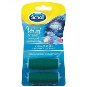 Scholl Velvet Smooth - Lima Electronica Marine Minerals Recambio Durezas Leves (2 U Recambio)