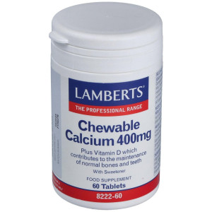 Lamberts Calcio Masticable 400 Mg 60 Comp