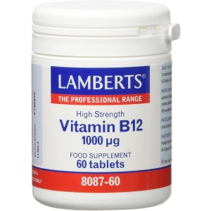 Vitamina B12 1,000 Mcg, 60 Comp. Lambe