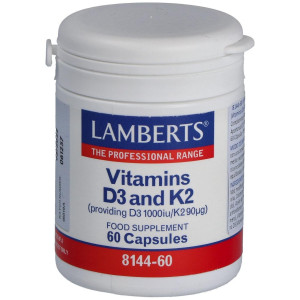 Lamberts Vitamina D3 1000 Ui Y K2 90 Μg 60Caps