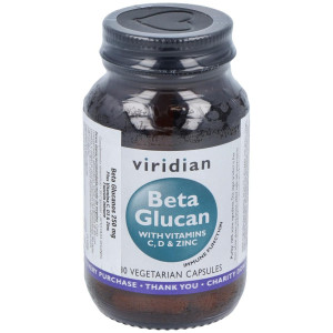 Viridian Beta Glucano 250Mg Plus Vit C D Y Zinc 30Caps