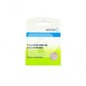 Tapones Oídos Silicona  Agua  Alvita, 6 Unidades. - Alliance Healthcare