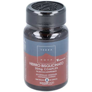 Hierro Bisglicinato 20Mg. 50Vcap.