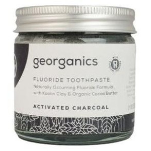 Georganics Dentífrico Flúor Carbón Activado 60Ml