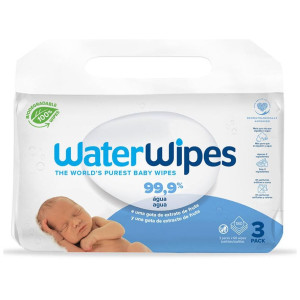 Waterwipes Toallitas Baby Agua 99,9% Bio 180 U