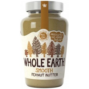 Whole Earth Crema De Cacahuete Original Suave Sin Azúcar 454G