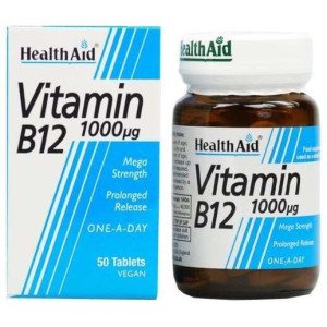 Healthaid Vitamina B12 1 000 Ui 50 Comprimidos