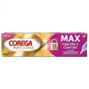 Corega Power Max Fijación Y Confort, 40 G