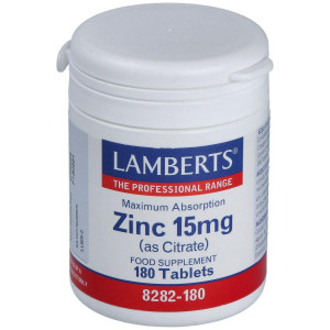 Zinc (Como Citrato) 15 Mg. 180Comp.