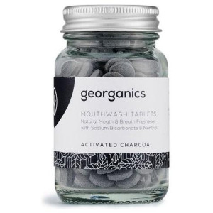 Georganics Mouthwash Tablets Activated Charcoal 180Comp