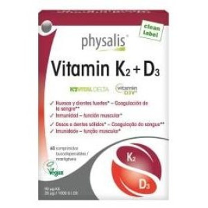 Physalis Vitamin K2 + D3 Bio Vegan 60Caps