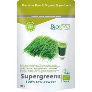 Biotona Supergreens Powder Superfood Bio 150G