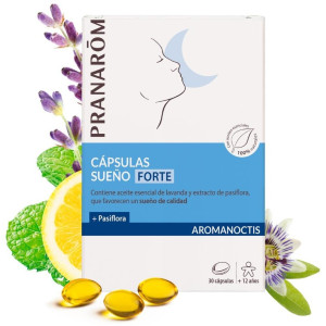 Pranarôm Aromanoctis Cápsulas Sueño Forte 30Caps