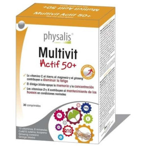 Physalis Multivit Actif 50+ 30Comp