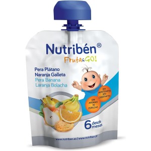 Nutriben Fruta & Go Galletas Pera Platano Naranja. - Alter