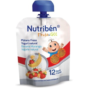 Nutriben Fruta & Go Platano Fresa Yogurt Natural. - Alter