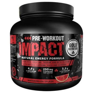 Gold Nutrition Polvo Proteico Pre-Workout Impact Watermelon 400G