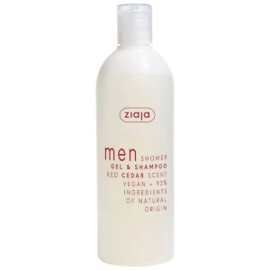 Ziaja Men Shower Gel Y Shampoo Red Cedar Scent 400Ml
