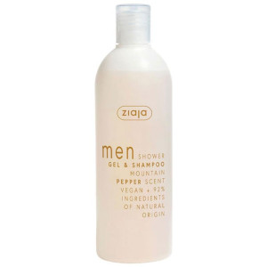 Ziaja Men Shower Gel Y Shampoo Mountain Pepper Scent 400Ml