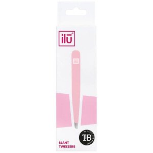 Ilū Slant Tweezers Pink Pink 1Ud
