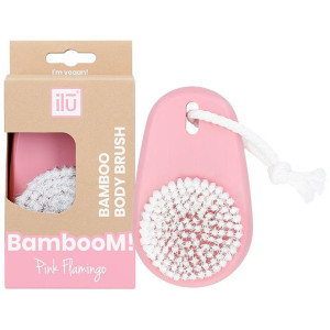 Ilū Bamboom Brocha Limpieza Corporal Pink Flamingo 1Ud
