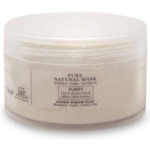 Mascarilla Natural Aceite De Argán Puro Y Ghassoul 200 Ml