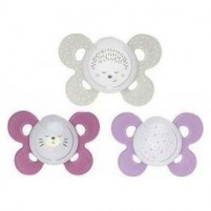 Chicco Physio Comfort Chupete De Silicona De 16-36 Meses Tonos Rosas, 2 Unidades